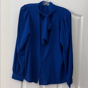 Calvin Klein Cobalt Blue Women's Blouse
